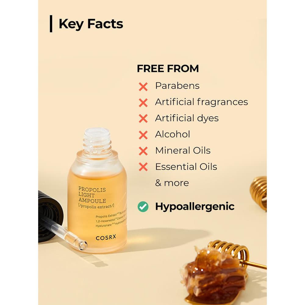 آمپول ضدجوش و ترمیم کننده پروپولیس کوزارکس COSRX PROPOLIS LIGHT AMPOULE مناسب انواع پوست حجم 30 میلی لیتر — تصویر ۷