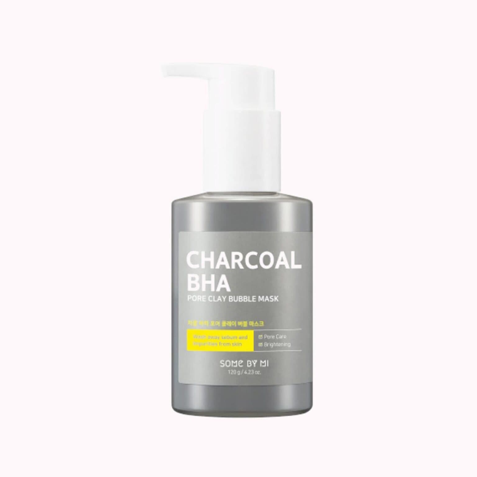 ماسک حبابی زغال و خاک رس سام بای می SOME BY MI Charcoal BHA Pore Clay Bubble Mask مناسب پوست های چرب حجم 120 میلی لیتر