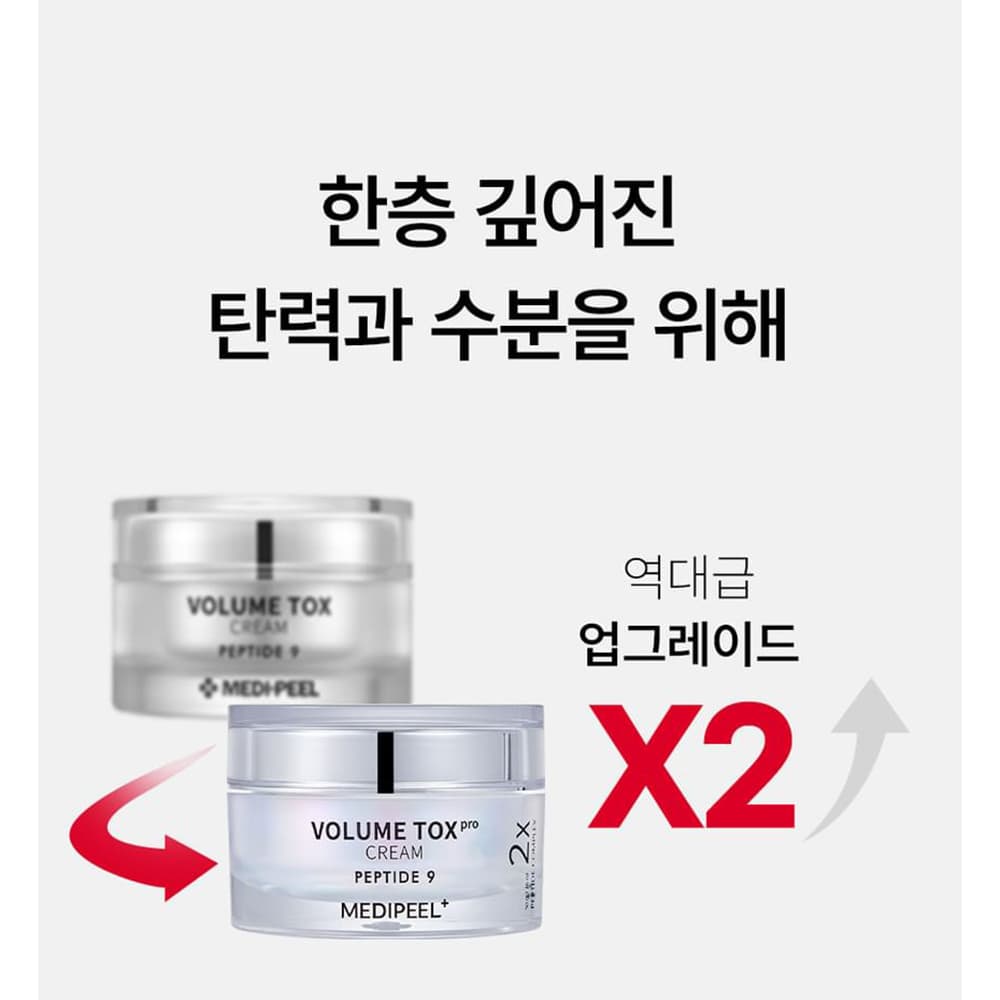 کرم ضد چروک و جوانساز مدی‌پیل MediPeel Peptide 9 Volume Tox Cream PRO مناسب انواع پوست حجم 50 میلی لیتر — تصویر ۳