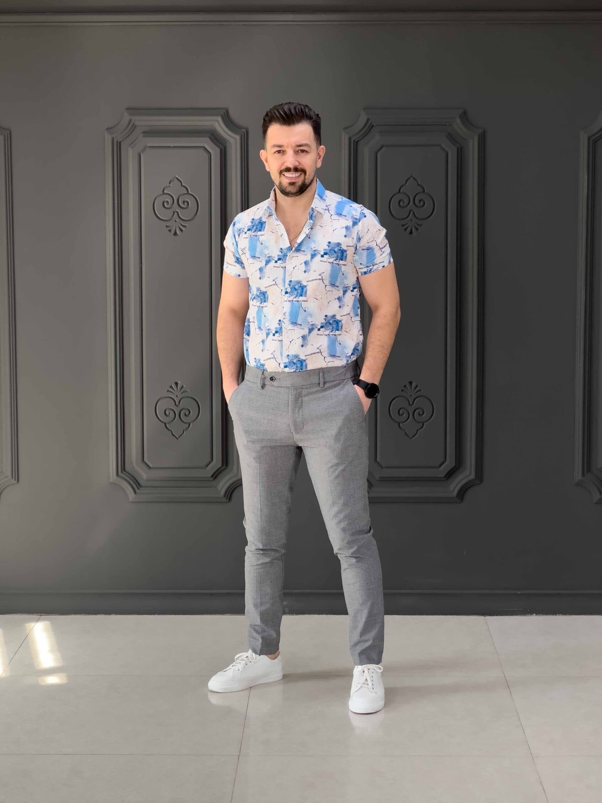 پیراهن 041507 هاوایی Bershka — تصویر ۴