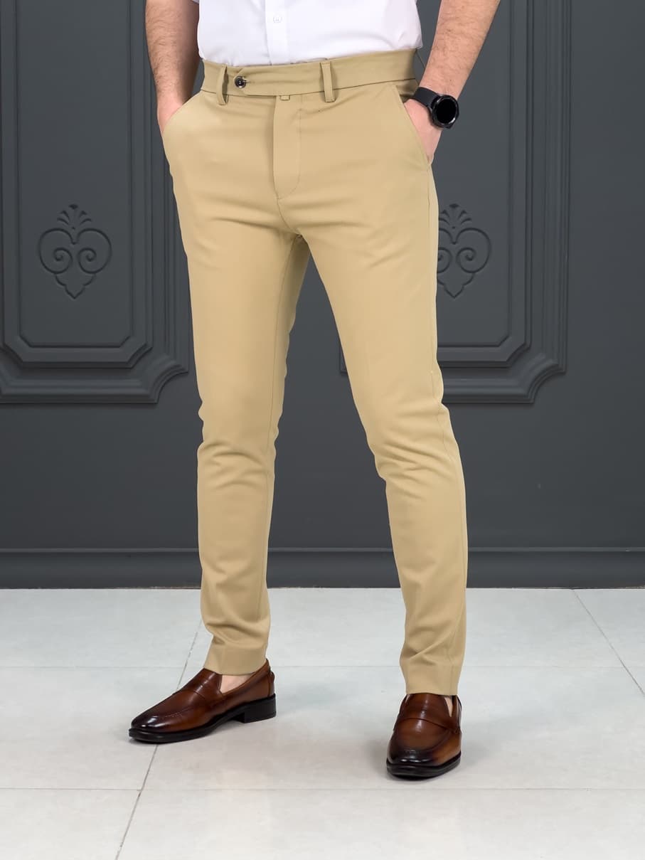 شلوار 3744 ZARA کرم — تصویر ۲
