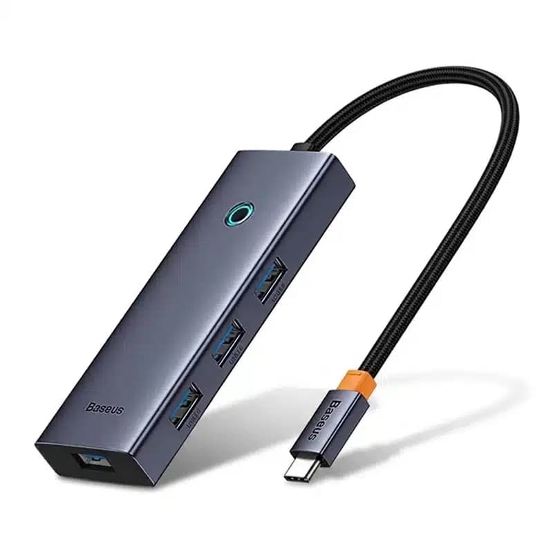هاب ۶ پورت تایپ C باسئوس مدل Baseus 6-Port Type-C HUB Adapter Gray