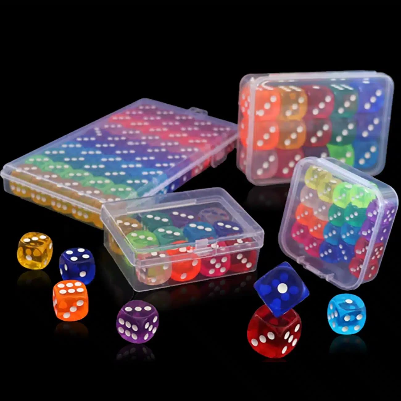 تاس شفاف اکریلیک بسته 50 عددی مدل Boxed — تصویر ۶
