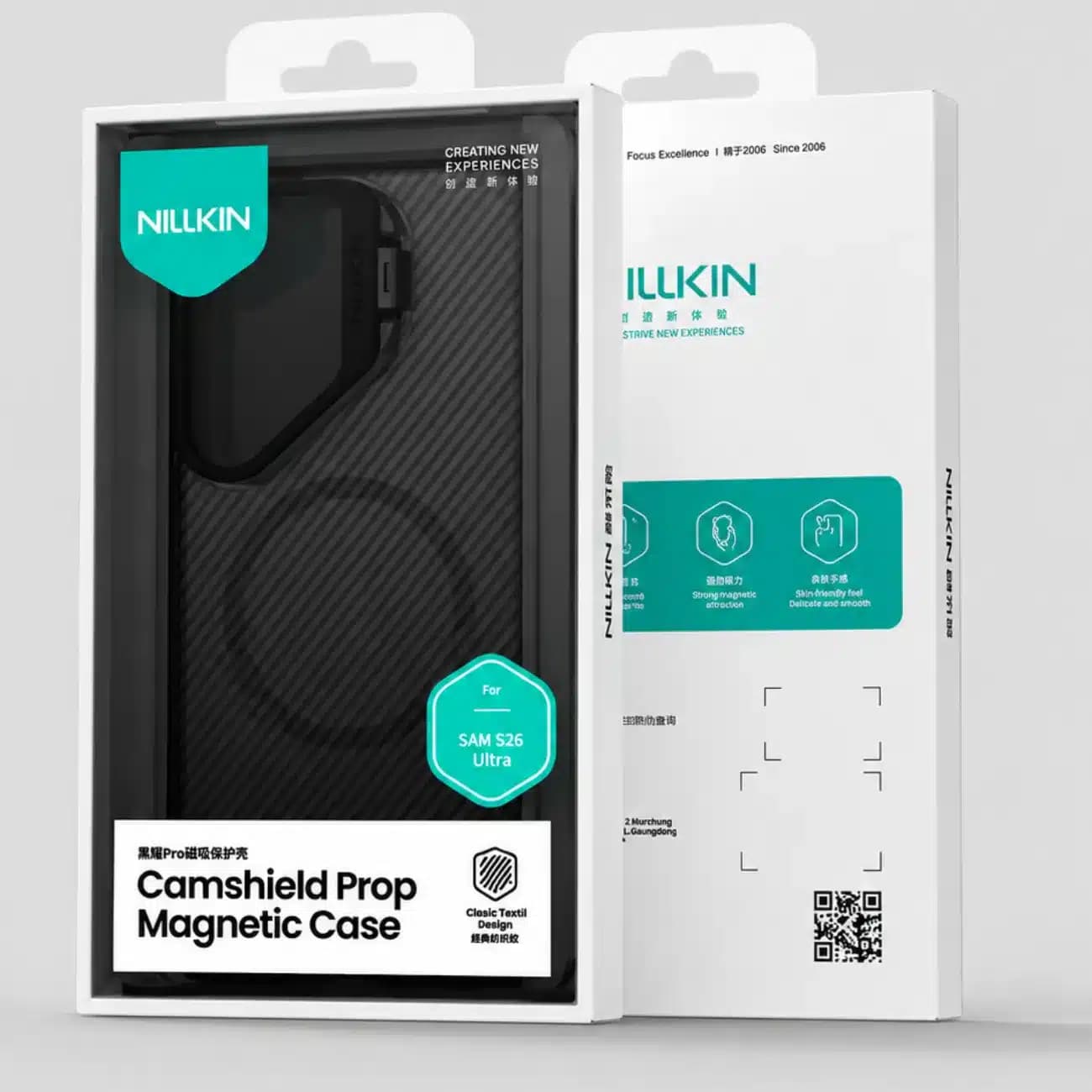 قاب نیلکین Nillkin سامسونگ گلکسی S26 اولترا مدل CamShield Prop Magnetic Clear — تصویر ۳