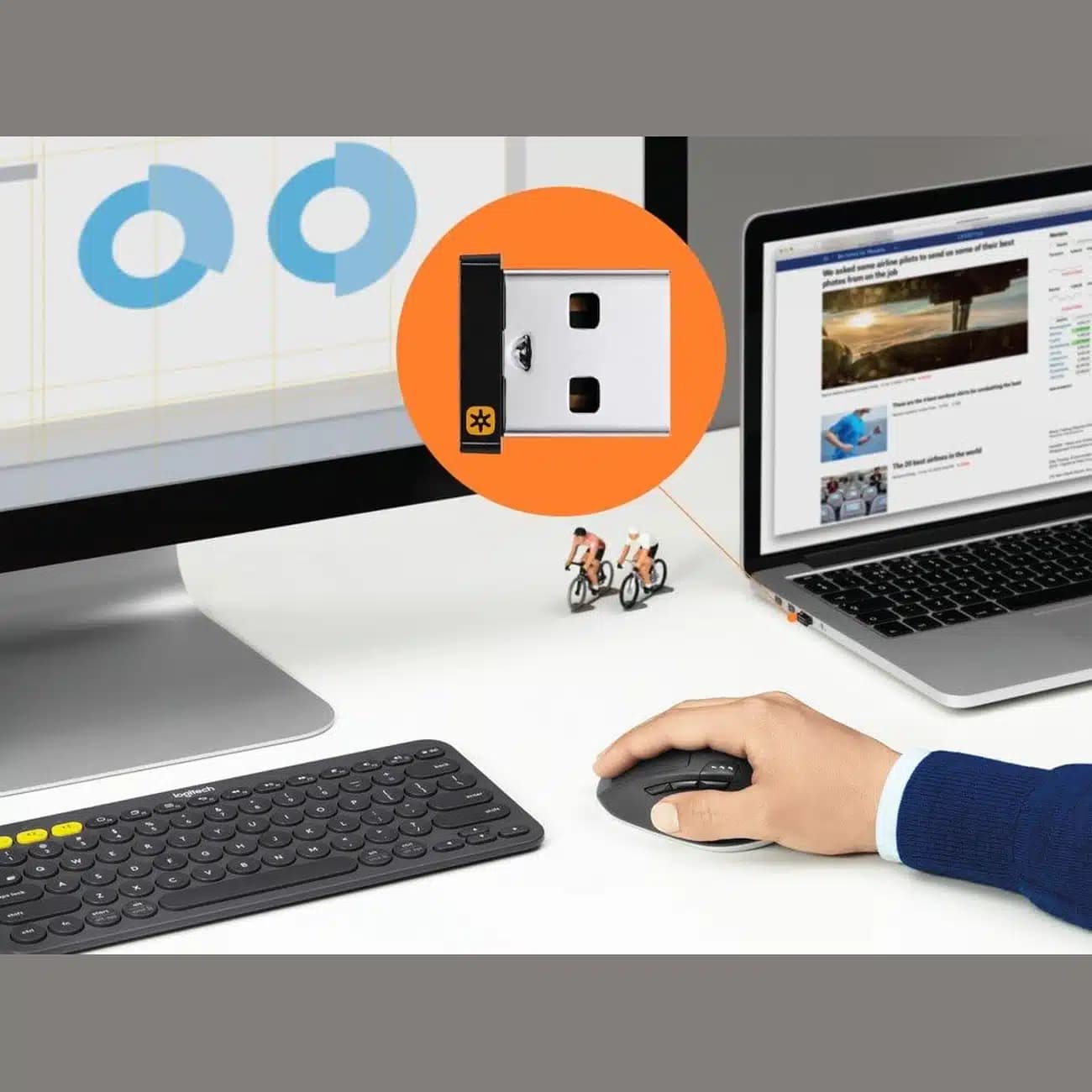 دانگل USB بی سیم لاجیتک Logitech مدل Unifying — تصویر ۷