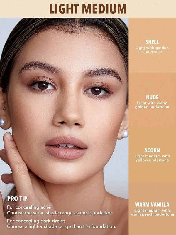 کانسیلر PERFECT SKIN HIGH COVERAGE CONCEALER -ACORN شیگلم SHEGLAM — تصویر ۵