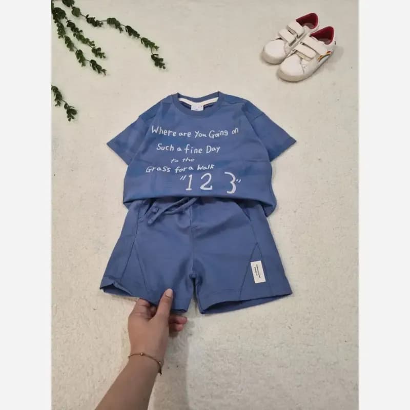ست تیشرت و شلوارک اسپرت بچگانه سایز 35 تا 50 — تصویر ۵
