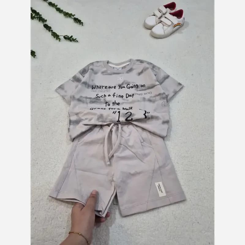 ست تیشرت و شلوارک اسپرت بچگانه سایز 35 تا 50 — تصویر ۴