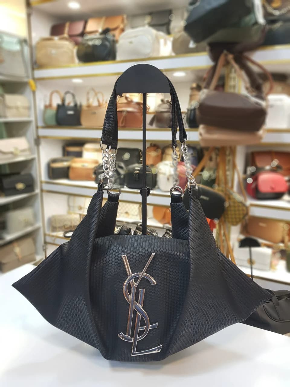 کیف زنانه طرح YSL مدل مثلثی (هرمی)