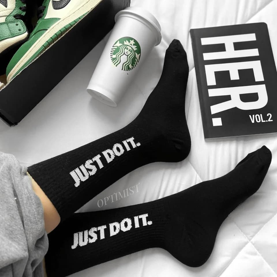 جوراب Just Do It مشکی — تصویر ۲