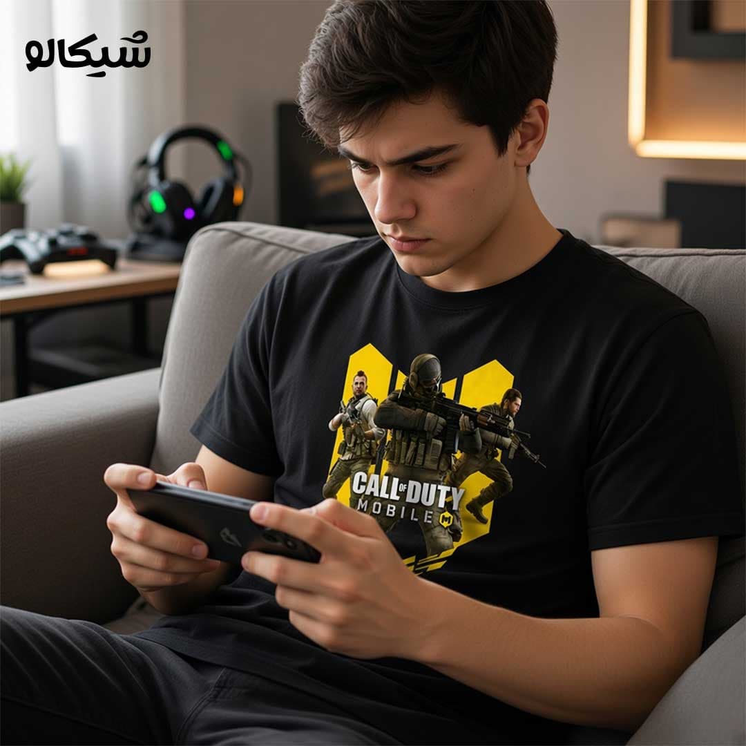 تیشرت طرح کالاف دیوتی موبایل — تصویر ۳