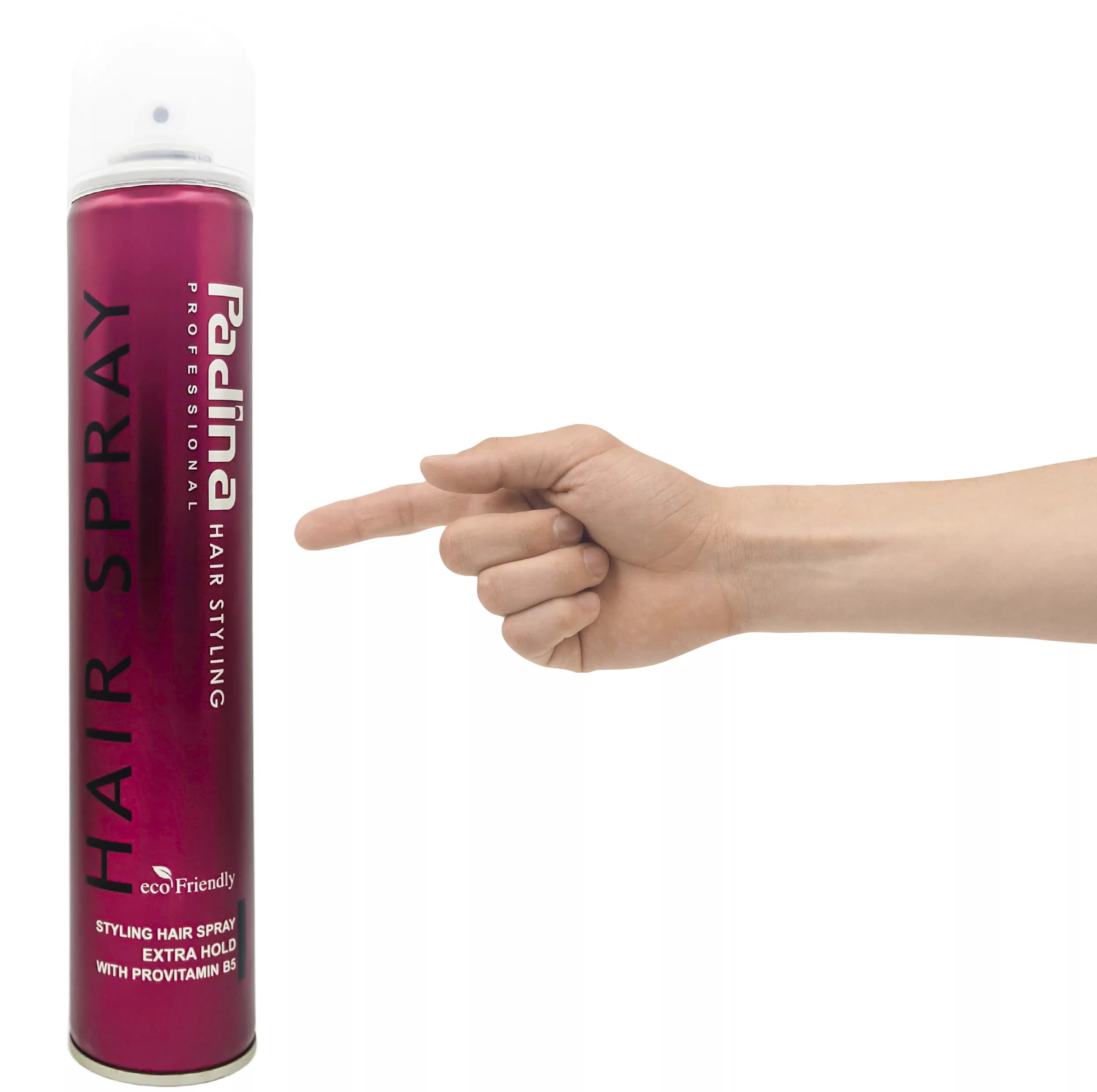 اسپری حالت دهنده مو پادینا مدل Extra Hold حجم 500 میلی لیتر مجموعه 6 عددی — تصویر ۴