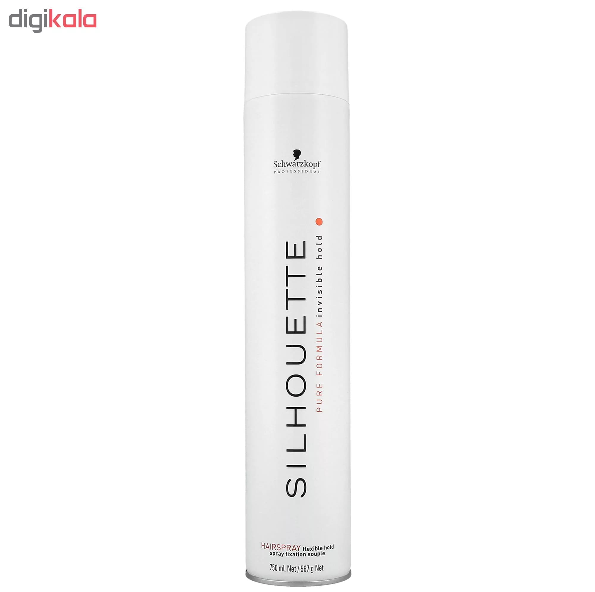 اسپری حالت دهنده مو شوآرزکوف مدل Professional Silhouette Flexible Hold حجم 750 میلی لیتر — تصویر ۲