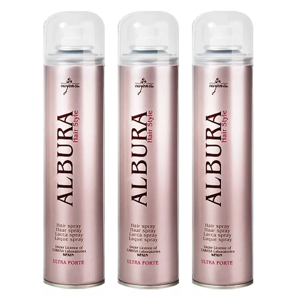 اسپری چسب مو آلبورا مدل Ultra Forte حجم 250 میلی لیتر مجموعه 3 عددی — تصویر ۲