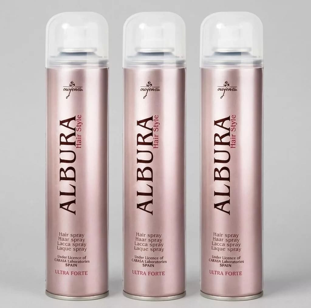 اسپری چسب مو آلبورا مدل Ultra Forte حجم 250 میلی لیتر مجموعه 3 عددی