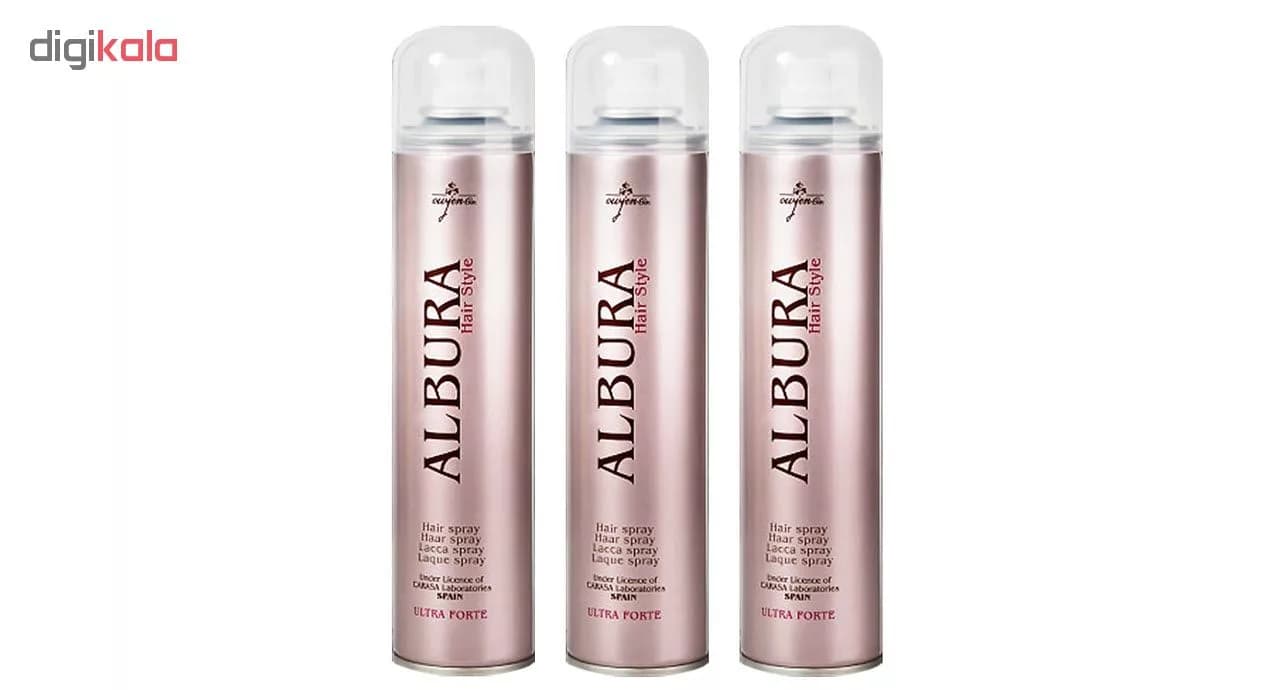 اسپری چسب مو آلبورا مدل Ultra Forte حجم 250 میلی لیتر مجموعه 3 عددی — تصویر ۳