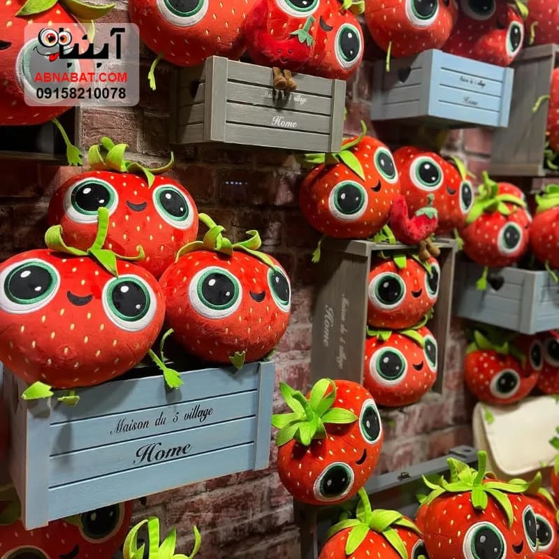 عروسک فرنگیس قرمز 28 سانتی کد 1466 — تصویر ۲