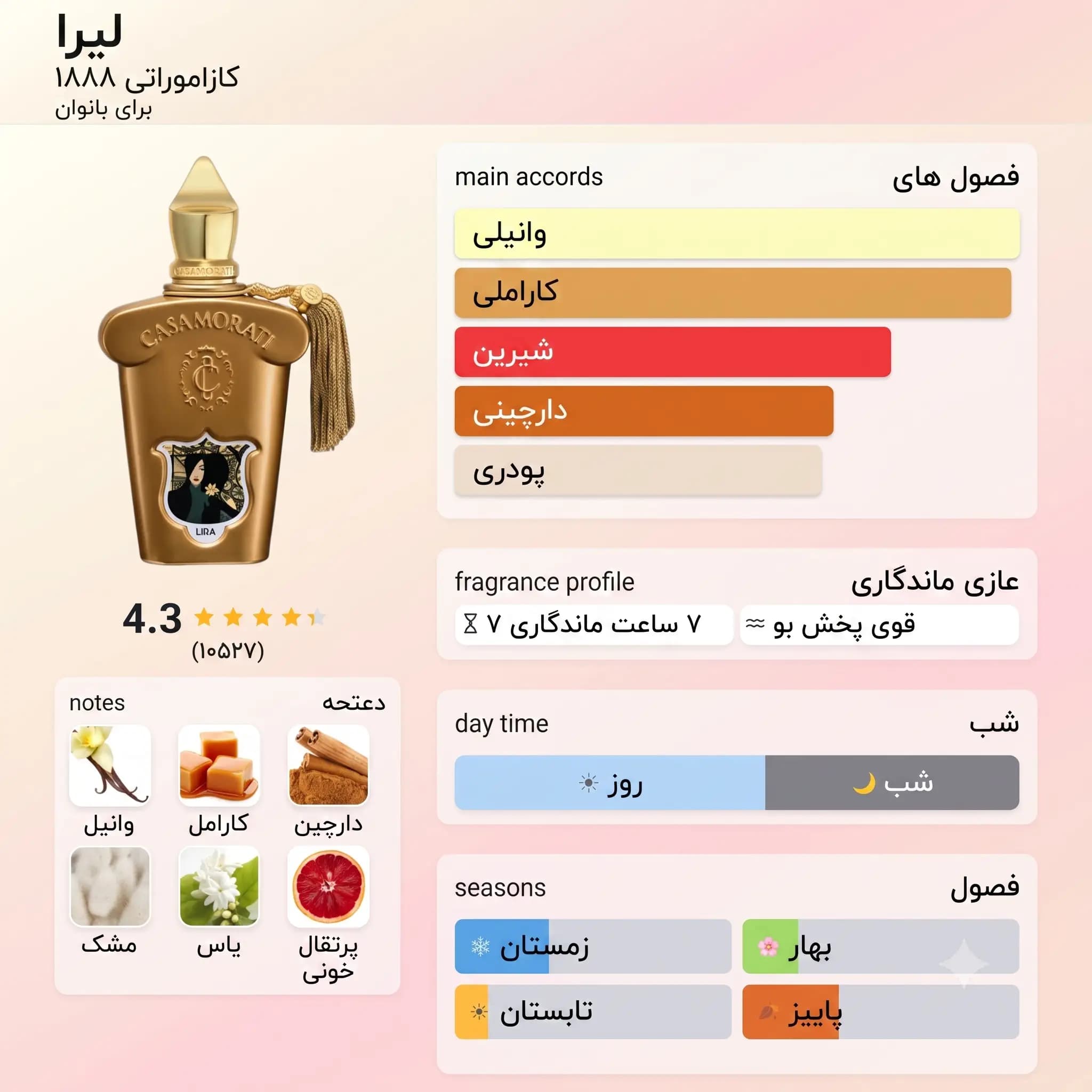 عطر ادکلن زرجوف کازاموراتی لیرا اصل | Xerjoff Lira — تصویر ۳