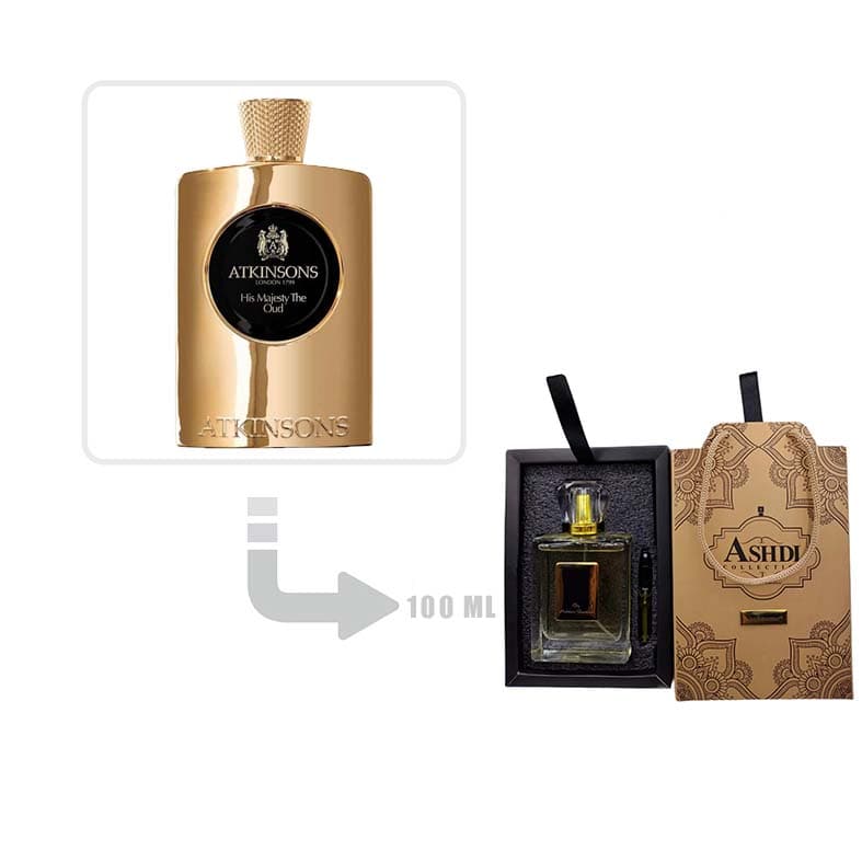 عطر ادکلن اتکینسونز هر مجستی د عود زنانه 100 میل اشدی | Atkinsons Her Majesty The Oud for Woman Ashdi 100ml