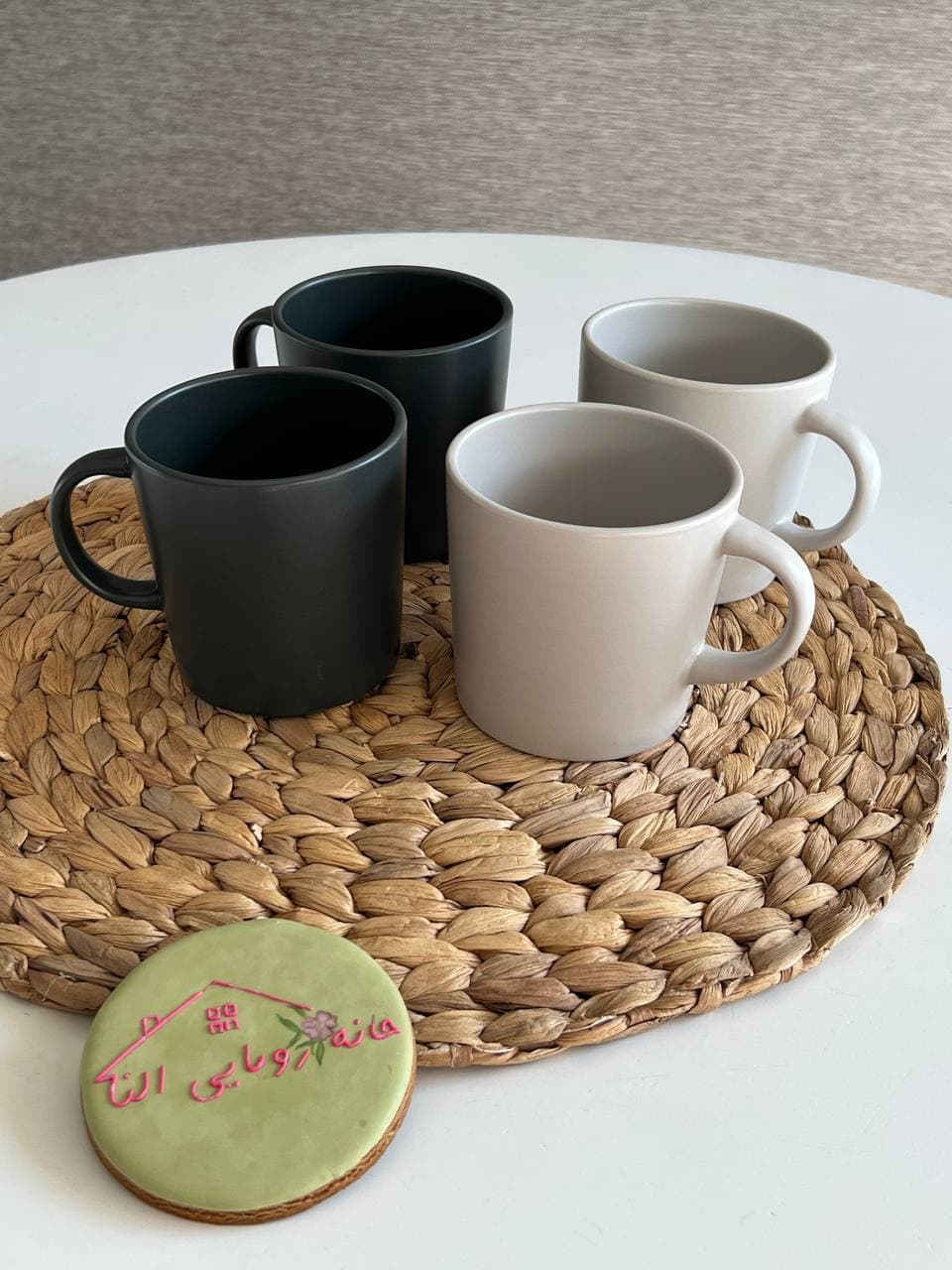 سرویس غذاخوری 20 پارچه طرح ایکیا home zaza- رنگ طوسی مشکی — تصویر ۴