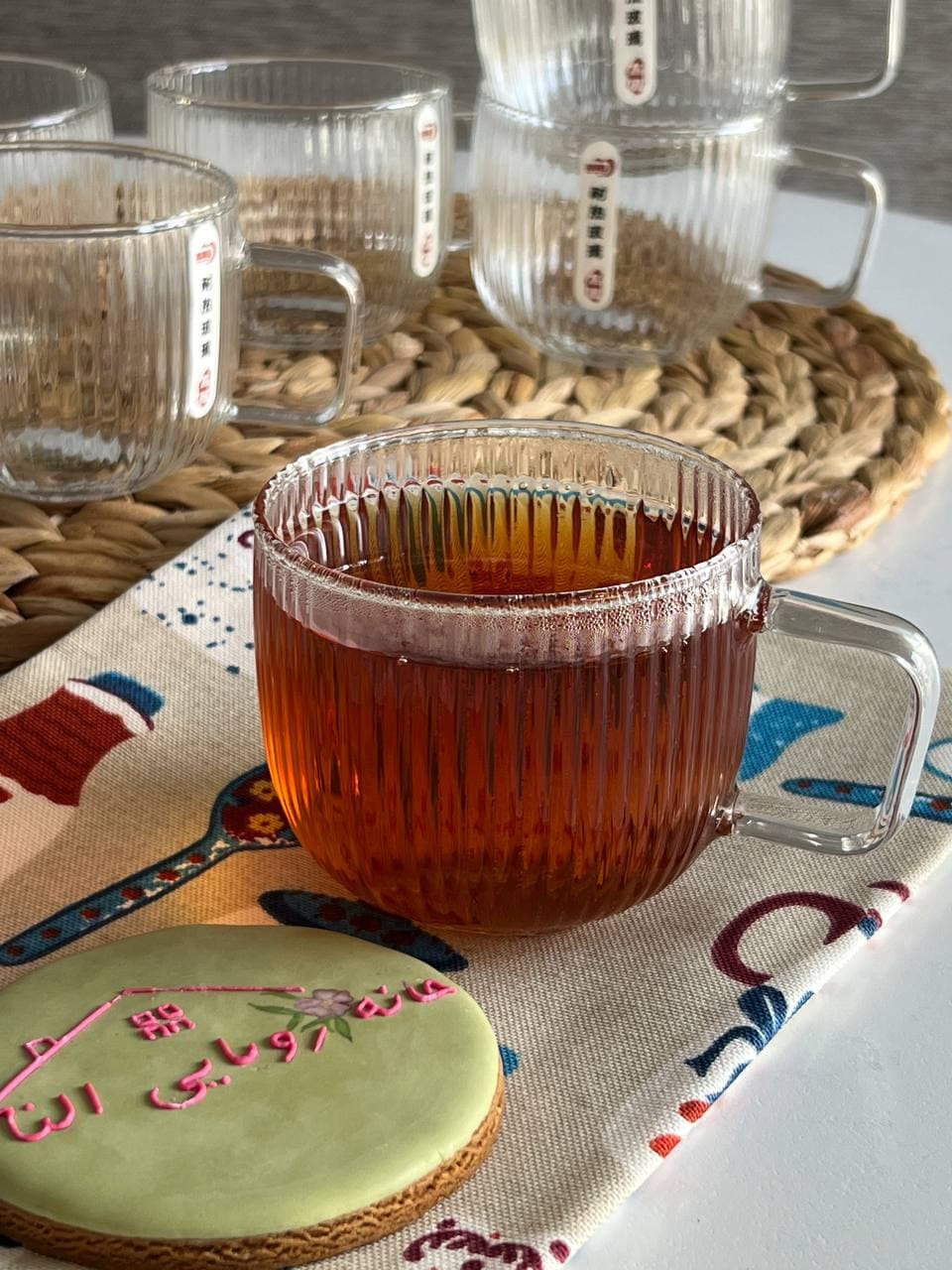 فنجان پیرکس چایخوری دلی DELI مدل طره — تصویر ۵