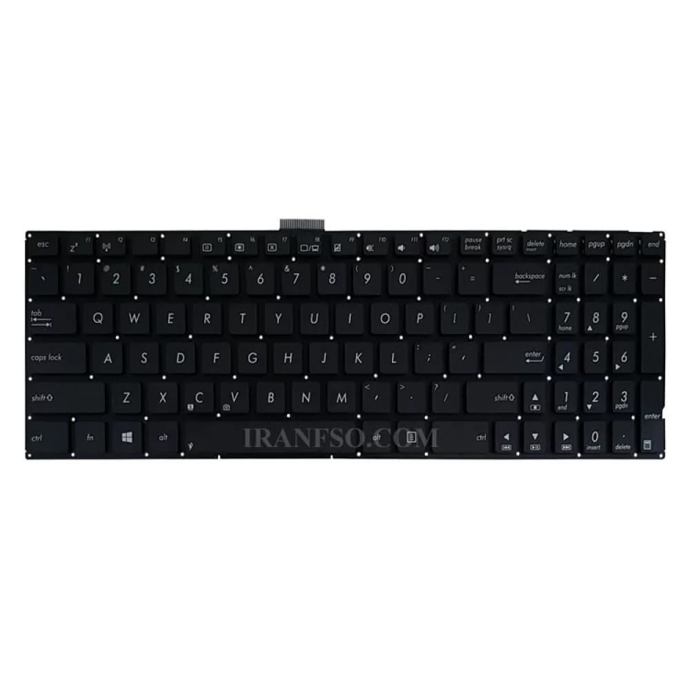 کیبرد لپ تاپ ایسوس X553-X555-P2540U-P2530U مشکی-اینترکوچک بدون فریم