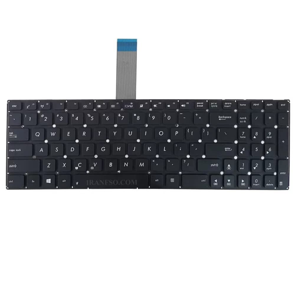 کیبرد لپ تاپ ایسوس X550-K550 مشکی-اینترکوچک فلت بلند