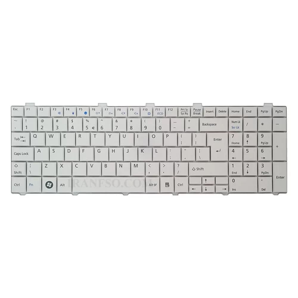 کیبرد لپ تاپ فوجیتسو Lifebook AH530 سفید