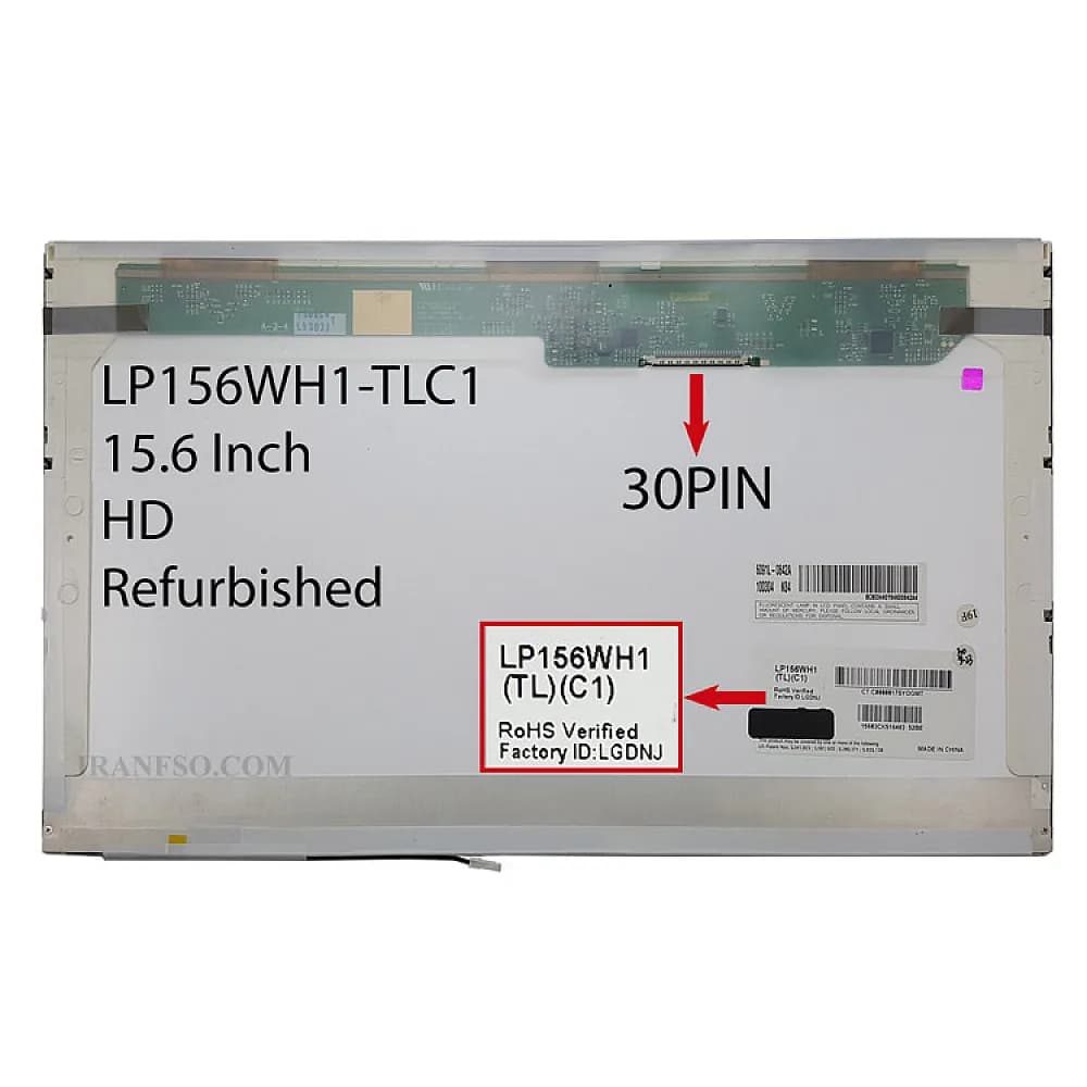 ال سی دی لپ تاپ ال جی 15.6 LP156WH1-TLC1_Grade A ضخیم HD — تصویر ۴
