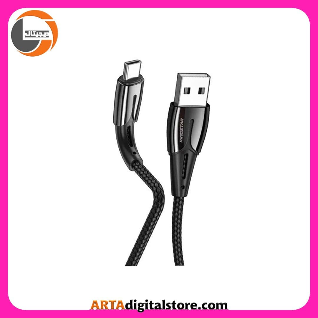 کابل KingStar K360C Type-C Cable Black طول 1.2M — تصویر ۳