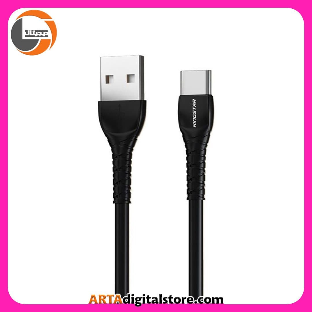 کابل KingStar K360C Type-C Cable Black طول 1.2M — تصویر ۴