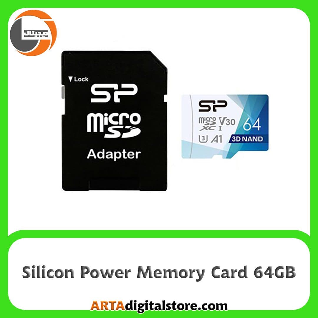مموری کارت Memory Card Micro SD Silicon Power Superior Pro A1 U3 64GB 100MB/s