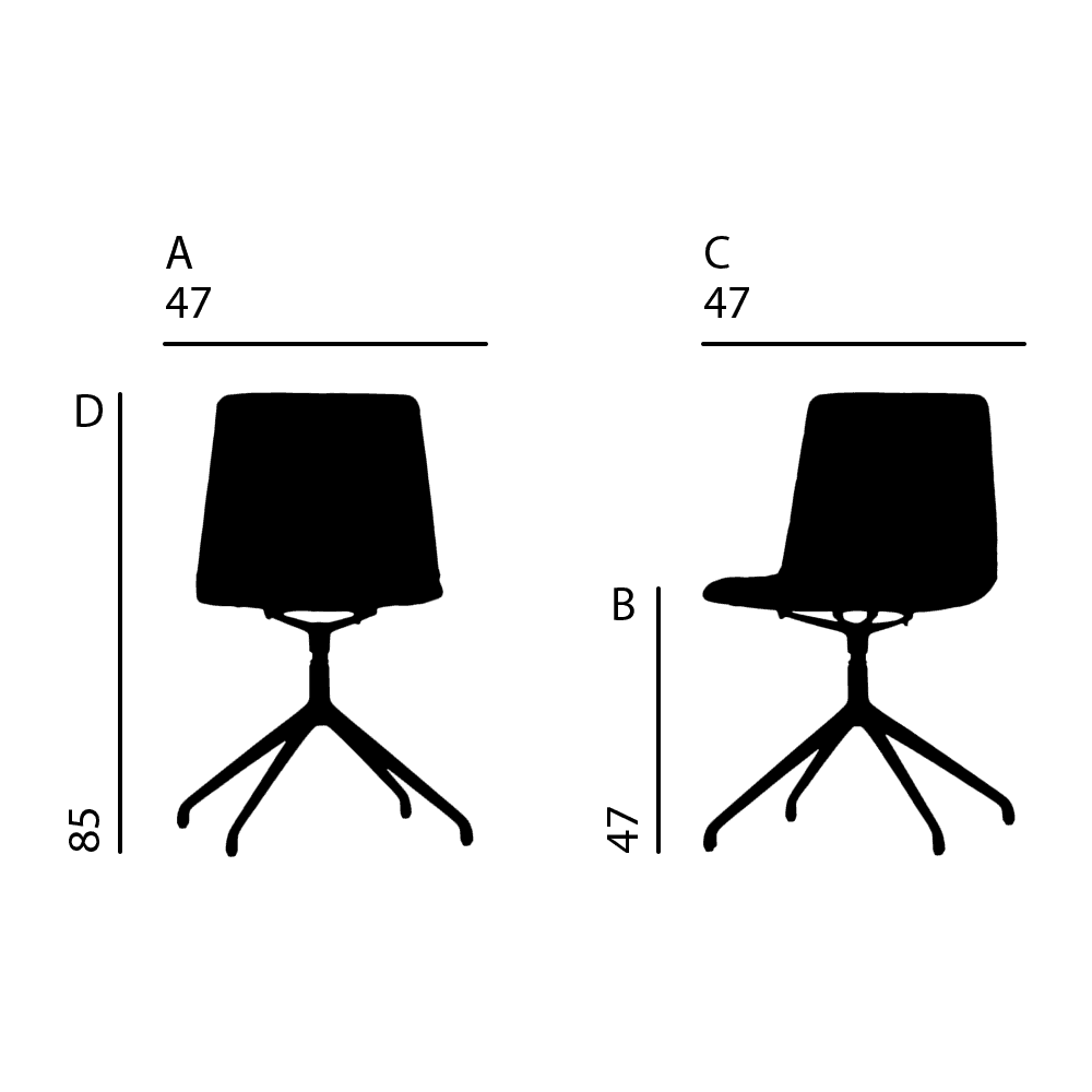 صندلی اداری مدل PH41 هامون — تصویر ۲