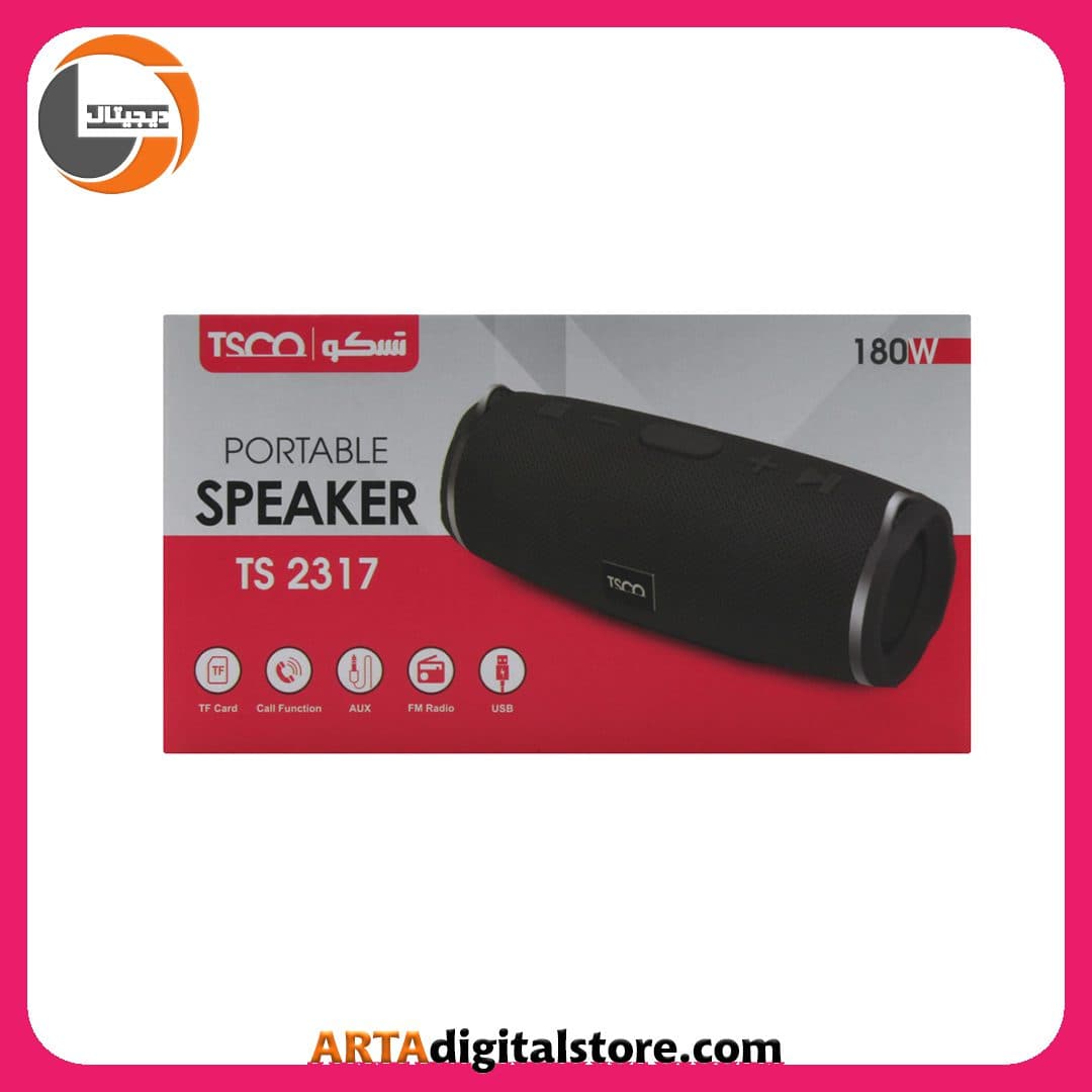 اسپیکر بلوتوثی تسکو TSCO TS 2317 Black — تصویر ۲