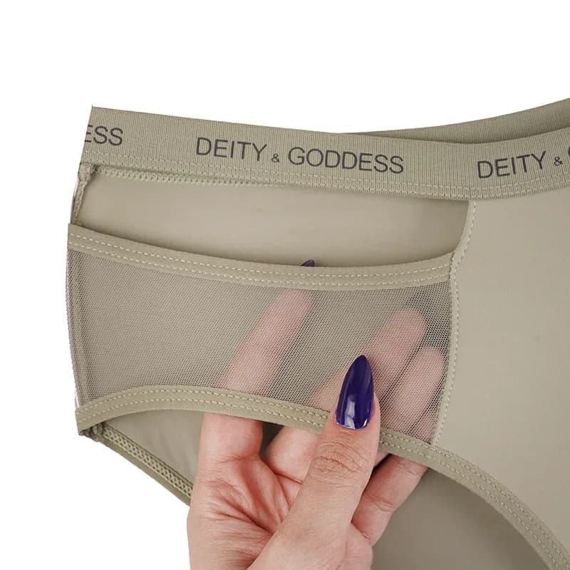 شورت اسلیپ زنانه بغل توری کش اسپرت DEITY — تصویر ۵