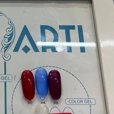 لاک ژل آبنباتی ناخن ژلیش 10 میل کد 347 تا 349 آرتی Arti