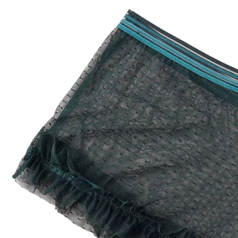 شورت نیم پا فانتزی جنیفری سایز بزرگ لبه چین — تصویر ۷