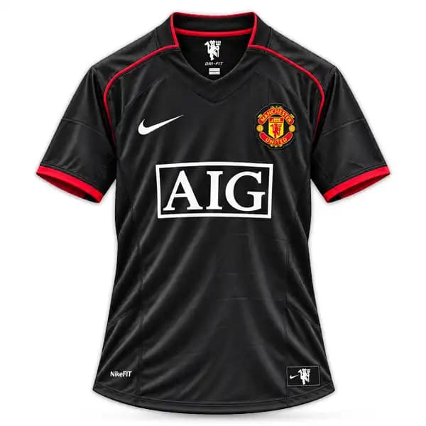 لباس دوم کلاسیک منچستر یونایتد 2007-2008(مشکی)