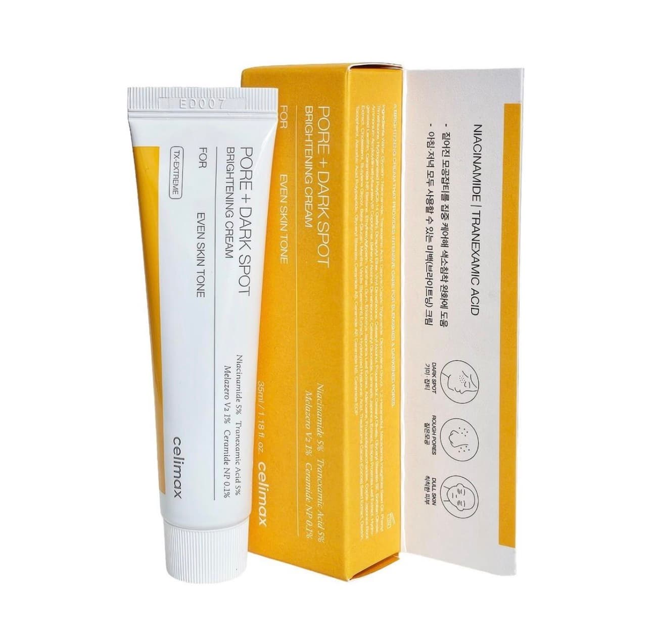 کرم روشنکننده و ضد لک منافذ پوست سلیمکس – Celimax Pore + Dark Spot Brightening Cream | 35ml