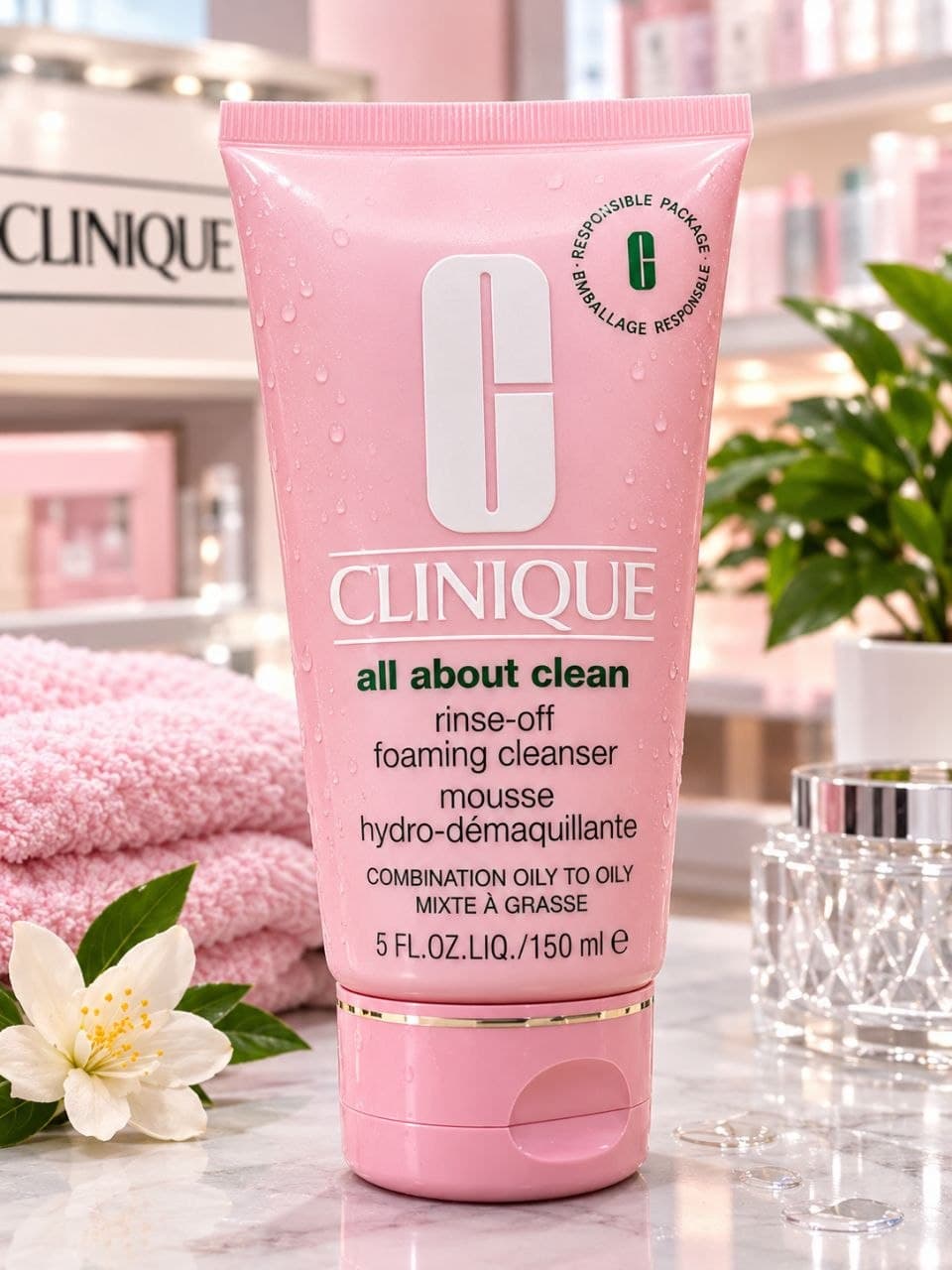فوم شستشوی کلینیک آل ابوت کلین – Clinique All About Clean Rinse-Off Foaming Cleanser Mousse | 150ml