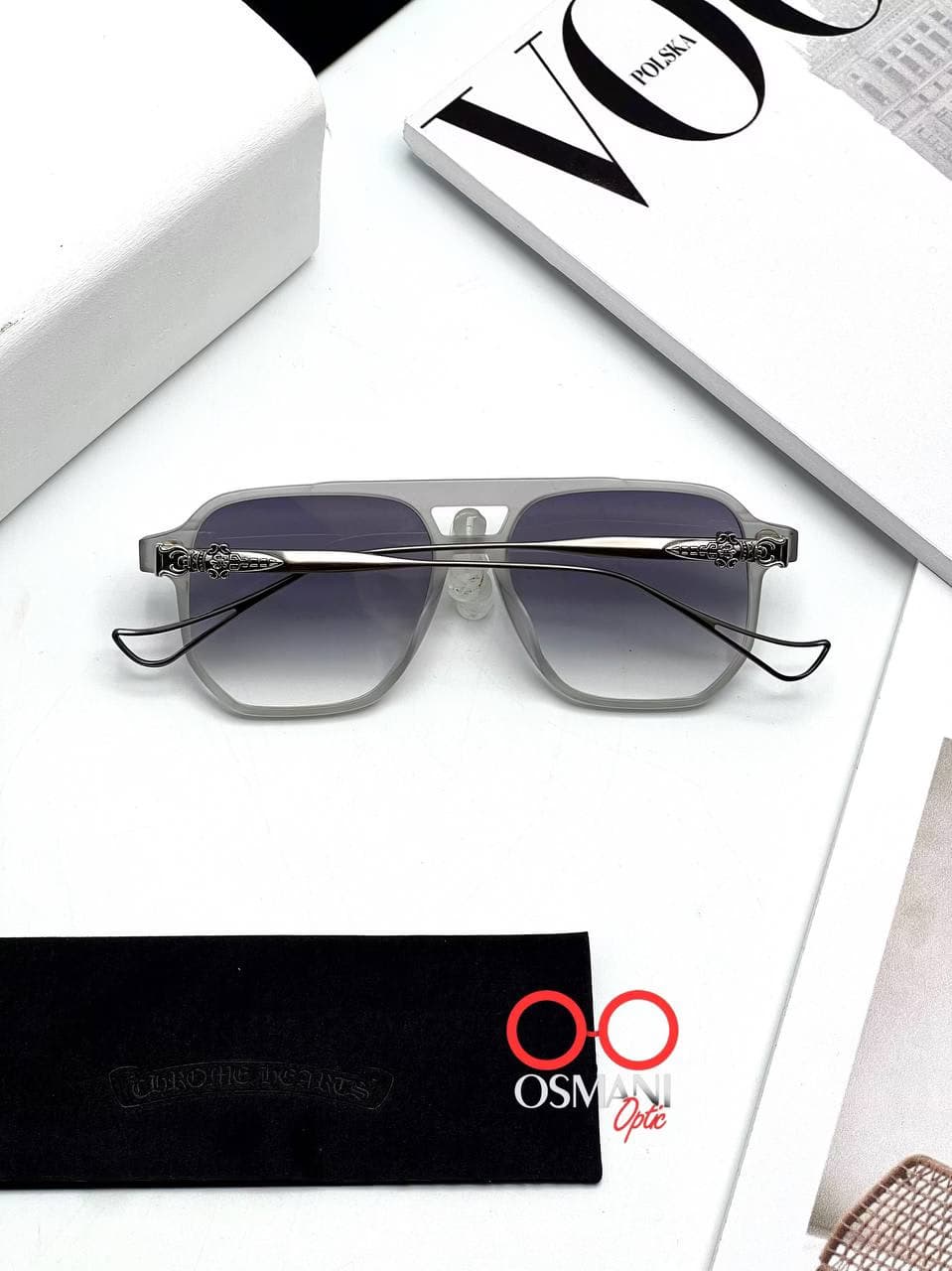عینک آفتابی اسپرت کروم هرت مدل CHROME HEART HRALIE — تصویر ۶