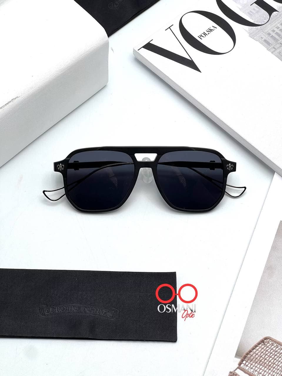 عینک آفتابی اسپرت کروم هرت مدل CHROME HEART HRALIE — تصویر ۲