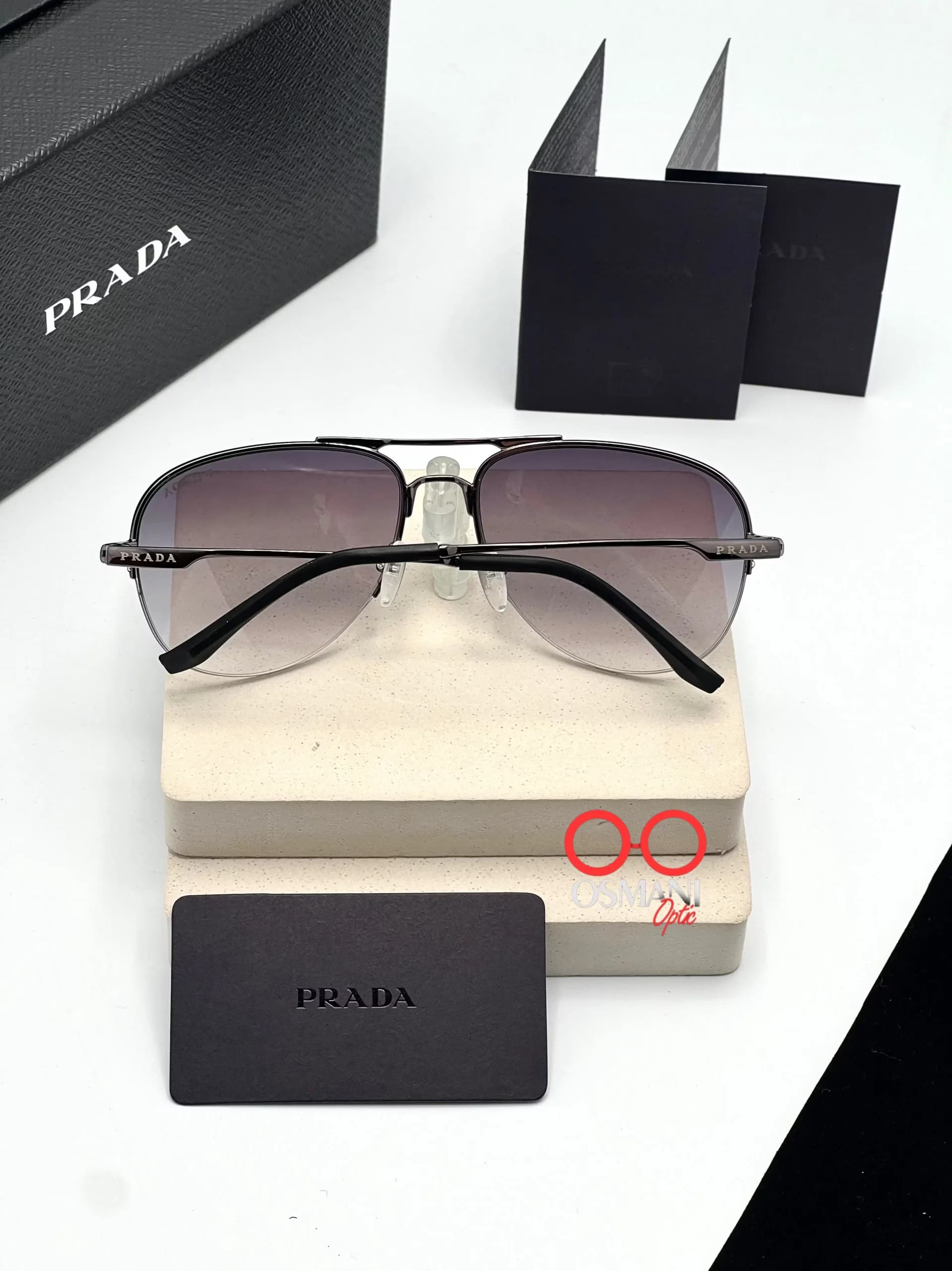 عینک آفتابی مردانه پرادا مدل PRADA PR 78ES — تصویر ۳