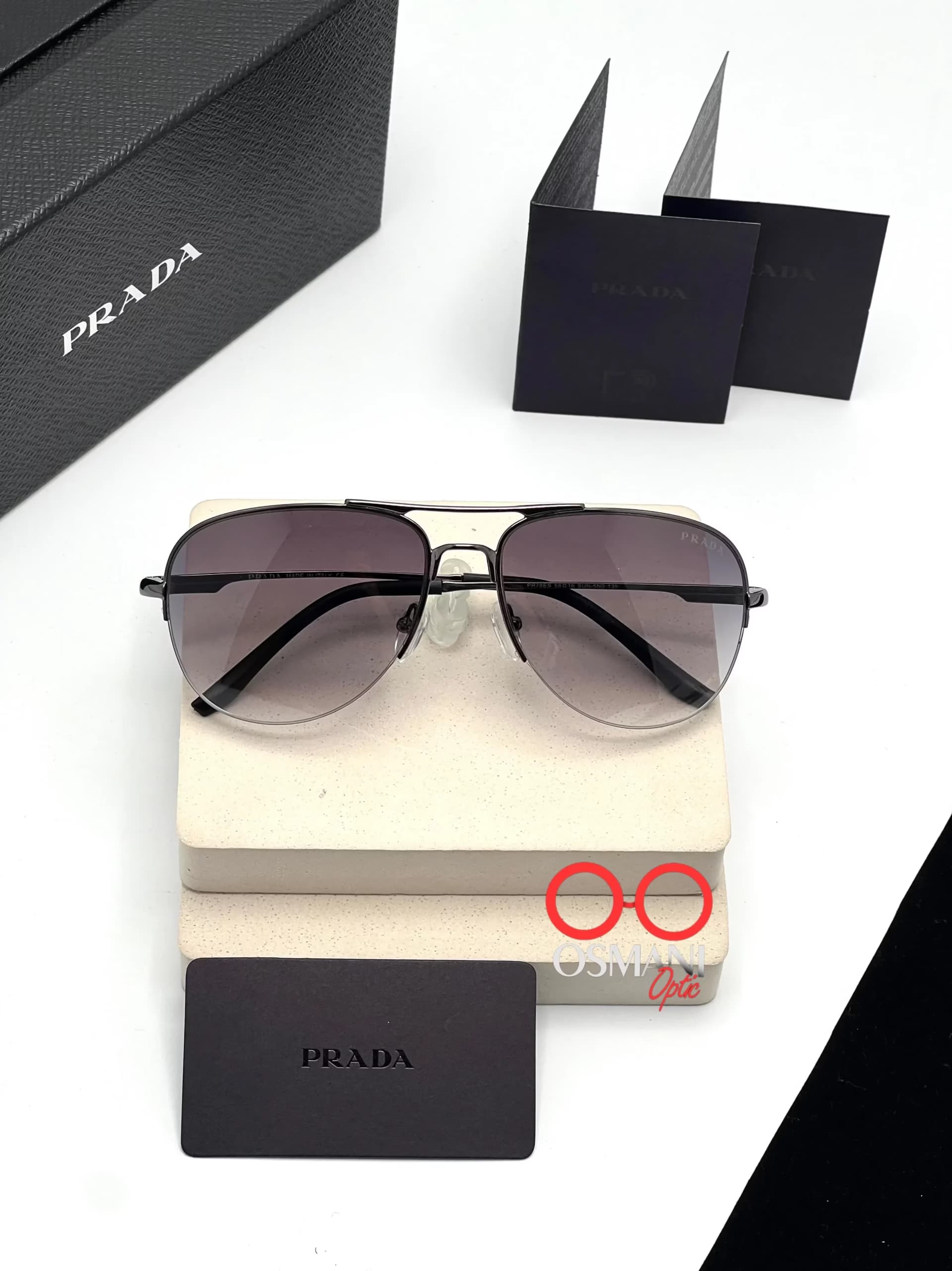 عینک آفتابی مردانه پرادا مدل PRADA PR 78ES — تصویر ۲