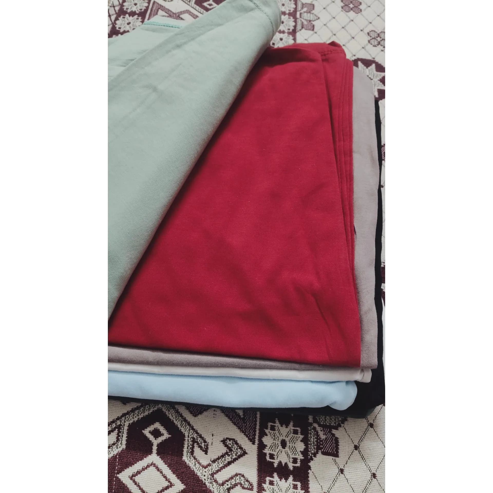 تیشرت دخترانه زنانه باکسی قد 65 سانت — تصویر ۷