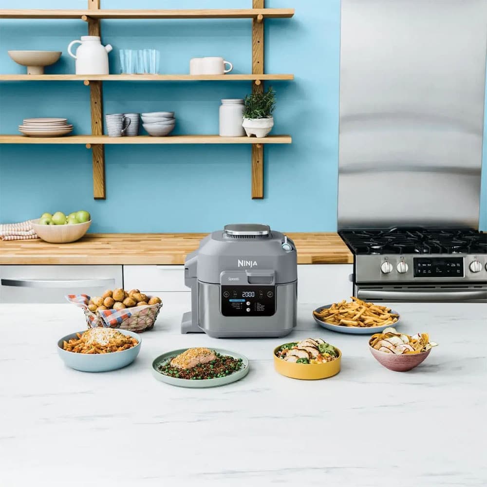 هواپز و سرخ کن برند نینجا مدل Ninja Speedi 10-in-1 Rapid Cooker & Air Fryer ON400 – خاکستری — تصویر ۵