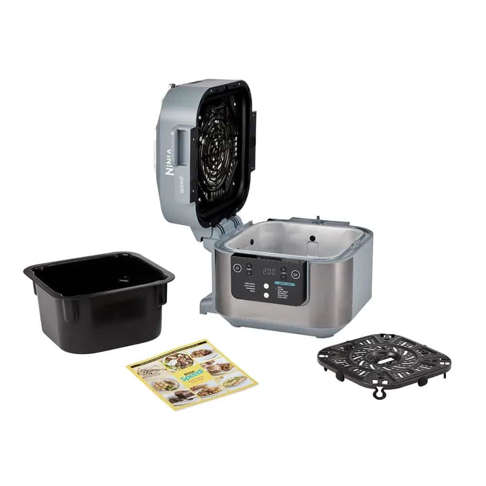 هواپز و سرخ کن برند نینجا مدل Ninja Speedi 10-in-1 Rapid Cooker & Air Fryer ON400 – خاکستری — تصویر ۴