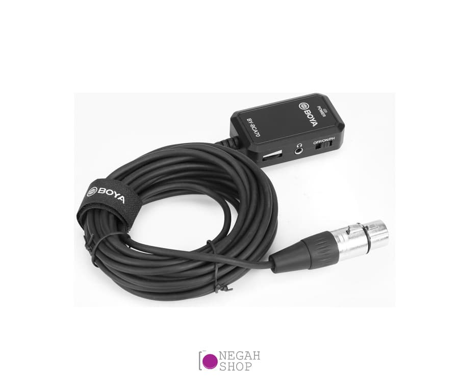 آداپتور اتصال میکروفون XLR به موبایل و کامپیوتر بویا Boya BY-BCA70 — تصویر ۲
