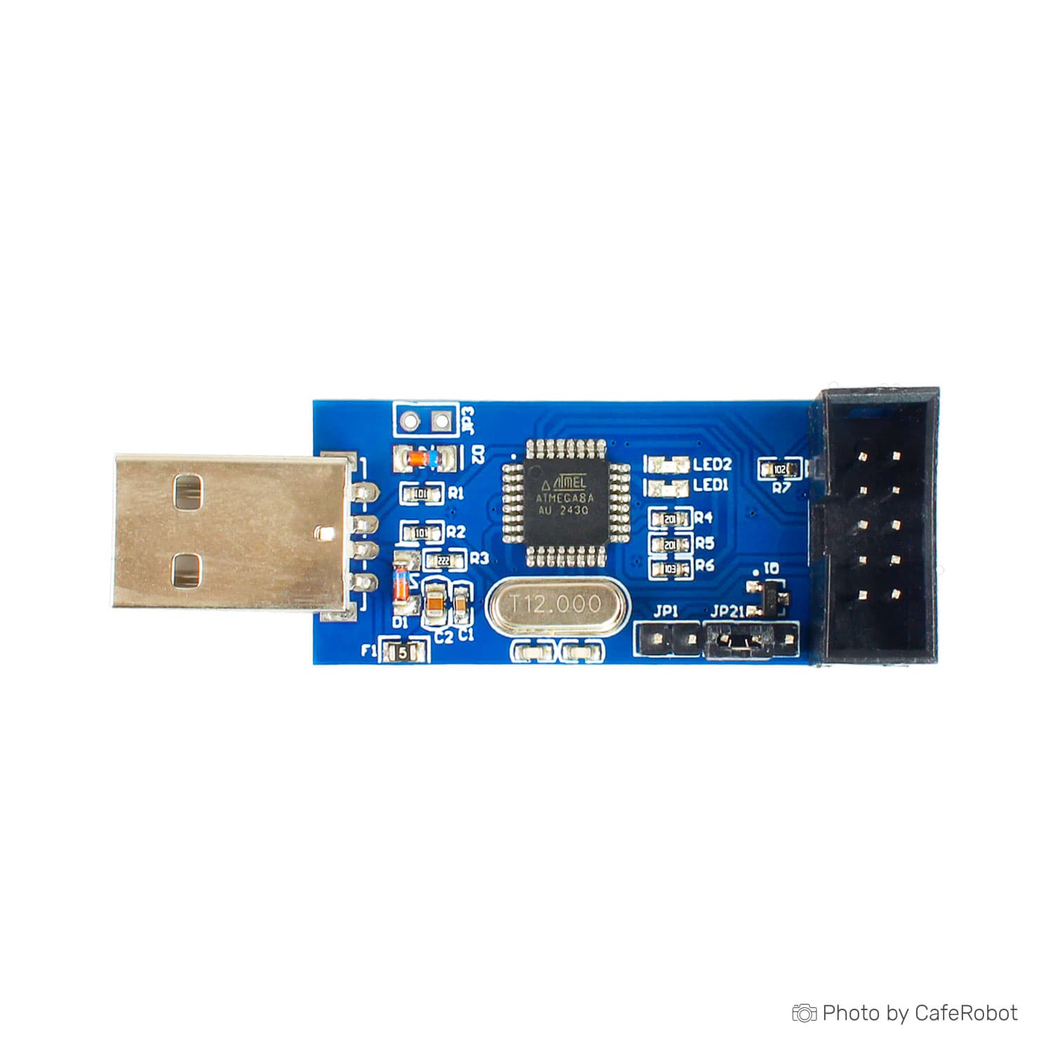 ماژول پروگرامر USBASP مناسب پروگرام میکروکنترلرهای AVR و 8051 — تصویر ۴