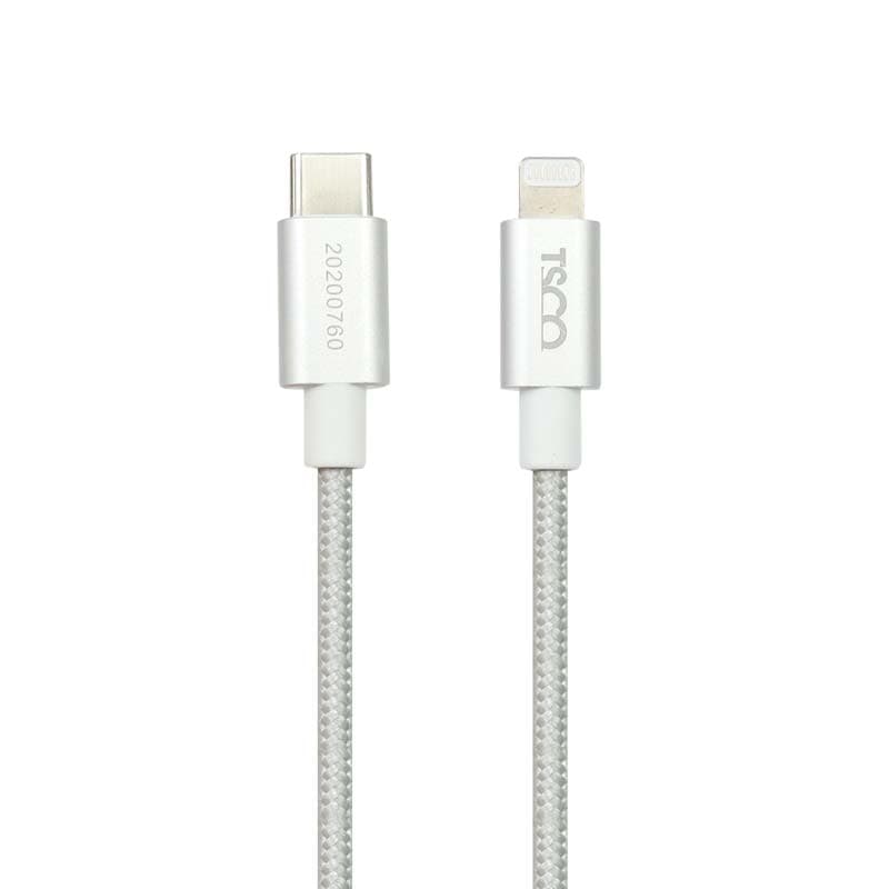 کابل تبدیل فست شارژ TSCO TC PD200 Type-C to Lightning 2.4A 1.5m — تصویر ۳